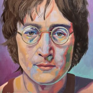 Original oil portrait painting by Spanish artist Diana MArnova