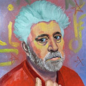 Original oil portrait painting by Spanish artist Diana MArnova